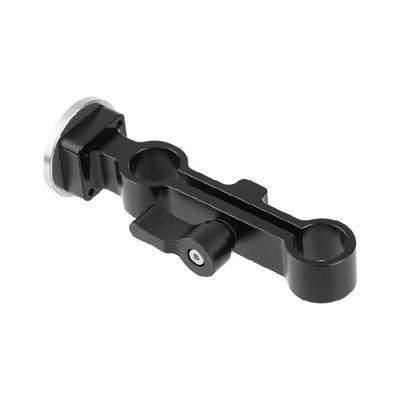 15mm Double Hole Pipe Clamp 15mm Rod Clamp Rail Block Connecting Mount Replacement for Camera Extension Handles