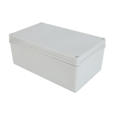 Napájecí rozvodná krabice s montážní deskou ABS plast DIY elektrická projektová krabice IP67 vodotěsná šedá