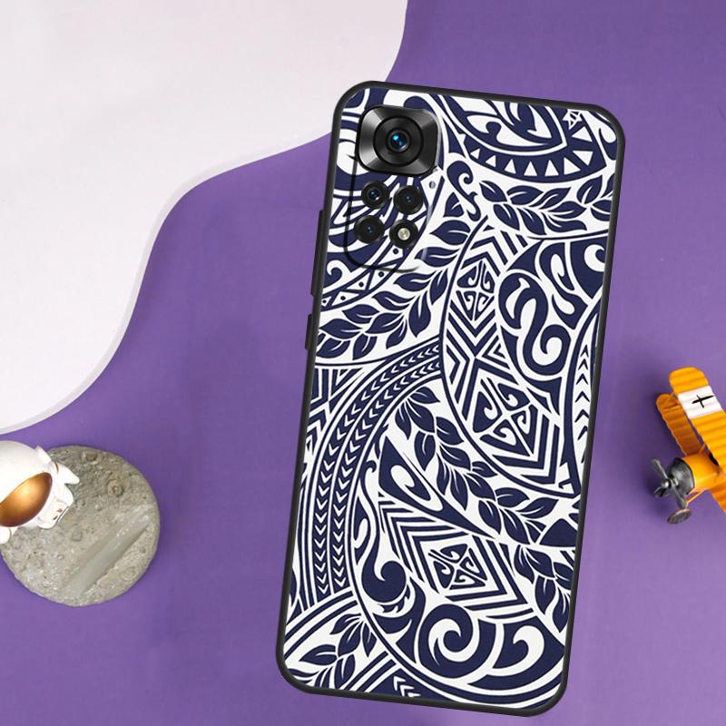 Maori Tribal Samoan Polynesian Case For Xiaomi Redmi Note 13 Pro 14 12 9 10 11 Pro 10S 11S 12S Redmi 10C 13C 14C 12C Cover