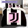 Set Copripiumino Trapuntato Juve Federa Federe Decorazione Casa Regalo di Compleanno (1 * copripiumino + 2 * federa, senza nucleo)