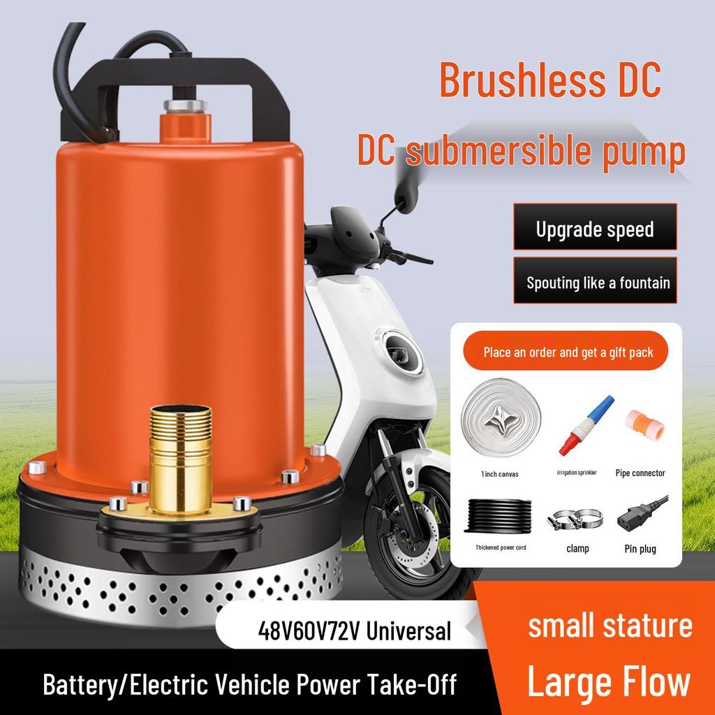 Brushless DC Submersible Pump for Electric Vehicles (48V/60V/72V) - Universal Anti-Corrosion Water Pump