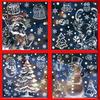 Christmas Stickers Winter Snowflake Elk Static Stickers Christmas Party Supplies Pendant Gift Box Window Stickers