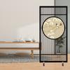 2 Pcs Mobile Door Base Portable Wooden Room Divider Stand Folding Screen Bracket With Wheels Divider Support Screen Feet Home