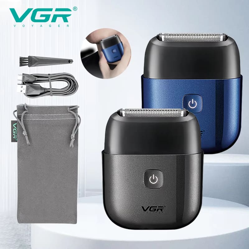 VGR V-340 Shaver Professional Electric Razor Reciprocating Shaving Machine IPX7 Waterproof Beard Trimmer Mini Shaver for Men Safe and Skin-friendly