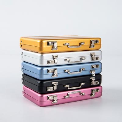 New Aluminum Storage Box Mini Suitcase Bank Card Box Jewelry Case Organizer