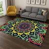 Bohemia Mandala Magic Flower Yoga Carpet Rug for Bedroom Living Room Sofa Playroom Doormat Home Decor,Kid Game Area Rug Non-slip
