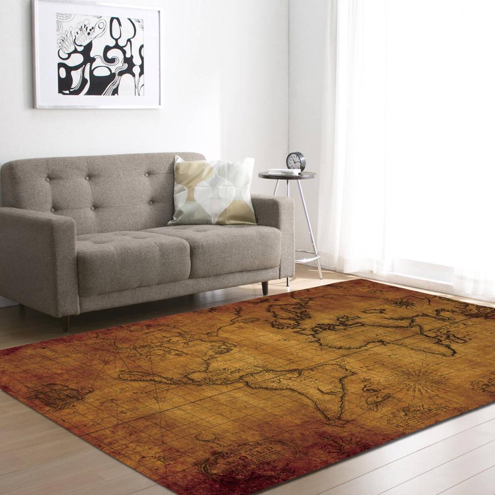 World Map Living Room Carpets Large Boys Bedroom Rug Kids Baby Play Rugs Kitchen Mat Memory Foam Home Decor Bathroom Floormat