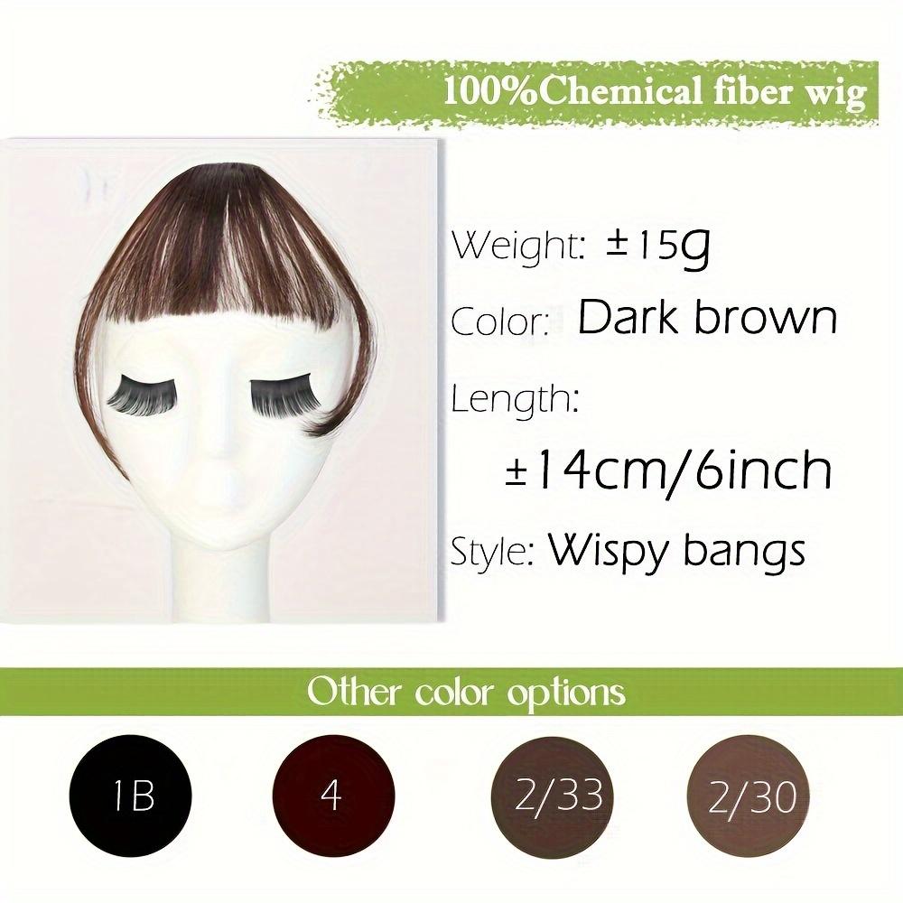 

MISS WIG Синтетическая заколка для волос с челкой, бахрома с накладными волосами, наращивание плоской челки, натуральная мягкая изогнутая французская челка, шиньон 24cm