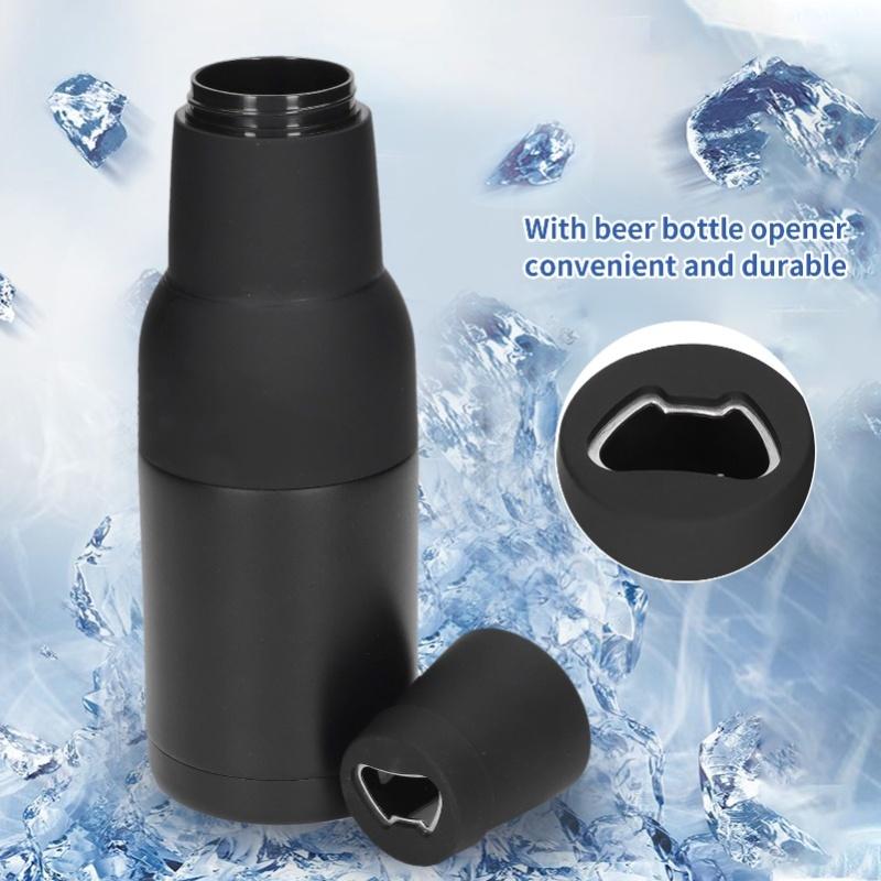Vacuum Double Wall Stainless Steel Can Insulation And Cold Storage Tank With Bottle Opener Steel Color