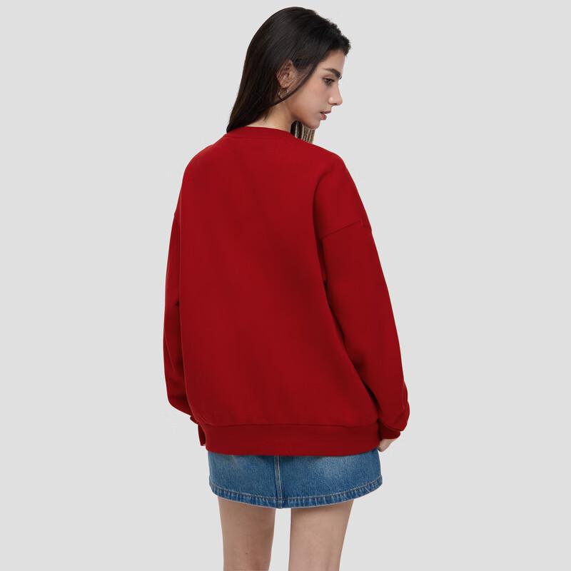 GAP Unisex Logo Bear Patch Fleece Crewneck Sweatshirt