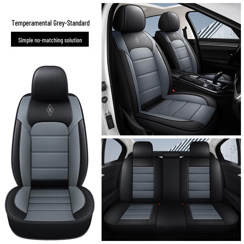 Universal Nappa Leather Car Seat Cover - Four Seasons, Full Coverage