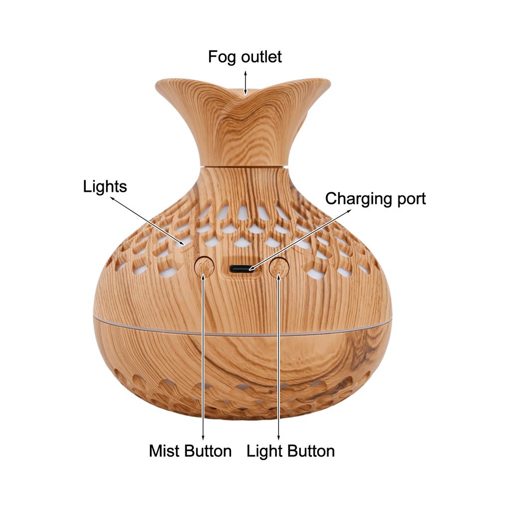 Air Purification Aroma Humidifier Compact And Portable Flower Vase