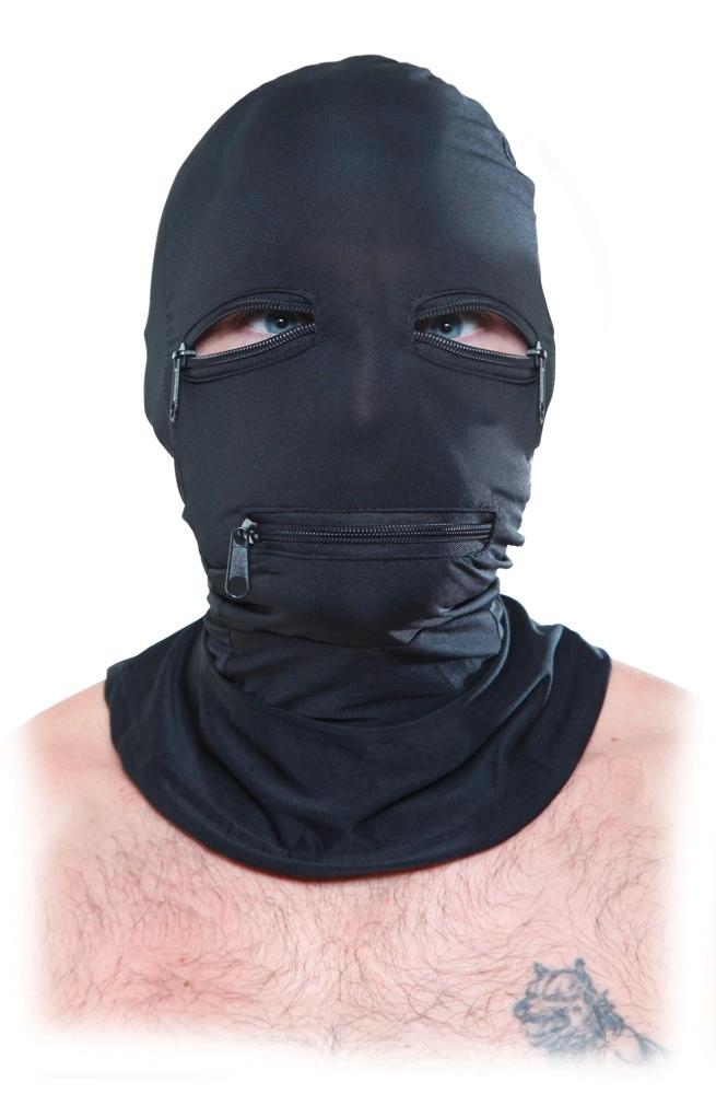 Fetish Fantasy Series - BDSM Head Hood with Zipper Black