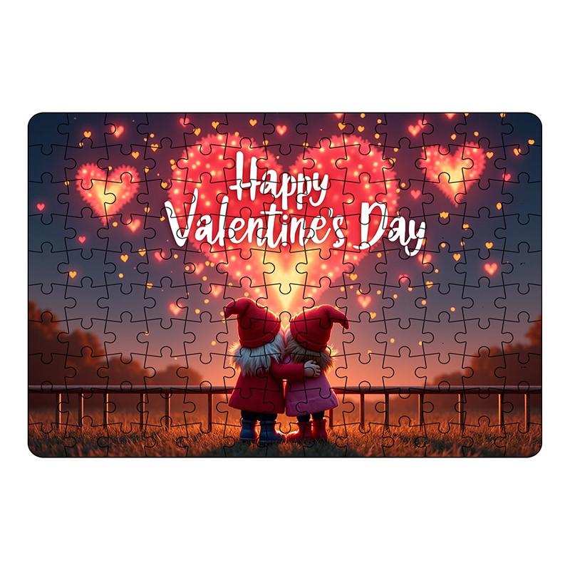 

Набір головоломок на День Святого Валентина, 130 шт., пара гномів і собака, навчальний пазл для дітей, шкільні сувеніри на день народження