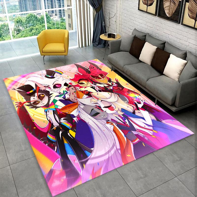 

3D Cartoon H-Hazbin Hotel Charlie Carpet Rug for Playroom Bedroom Living Room Sofa Home Decor,kid Area Rug Non-slip Floor Mat 40x60cm