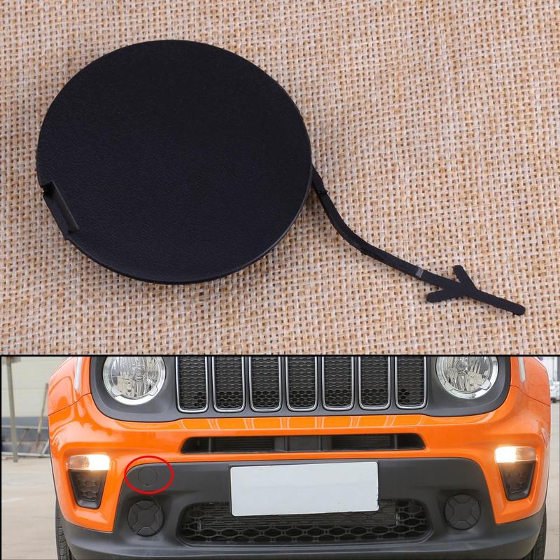 5XB38LXHAA Front Bumper Tow Hook Eye Cap Cover Fit For Jeep Renegade 2015 2016 2017 2018