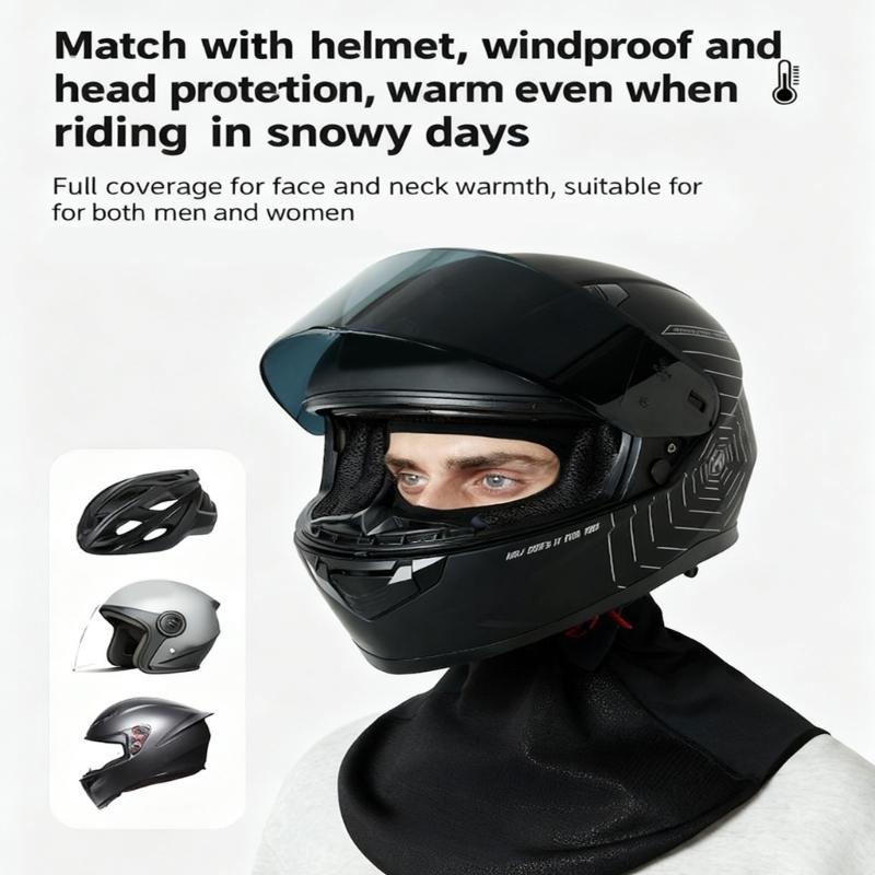Winter Cycling Face Cover Windproof Balaclava With Breathable Fabric Full Head Neck Protection Compatible Helmets For Skiing Motorcycle