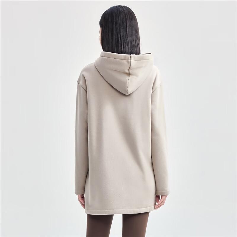 Giordano Women's Plush Lined Hooded Fleece Jacket