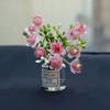Delicate Miniature Potted Flowers Assorted Colors Car Dashboard Greenery Decor Tabletop Figurines for DIY Crafts Home Ornament