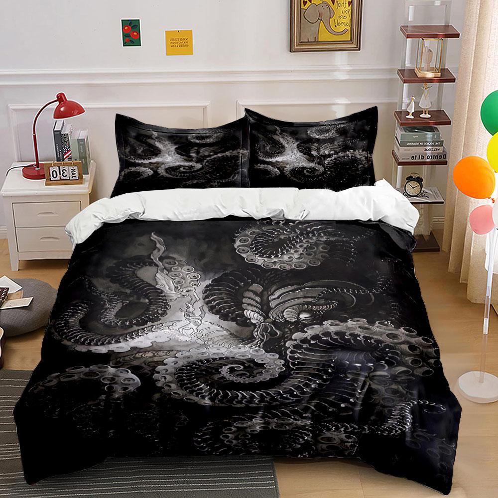 

Octopus tentacles swirling pattern. Bedding sets Duvet cover sets Duvet covers Pillowcases(1 * Duvet Cover 2 * Pillowcases, without duvet insert) 135x200cm