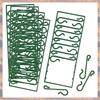 2025 Trend 100 Packs Plastic Green Bauble Hooks For Hanging Christmas Tree Decorations,Christmas Wreath,Ornament And Lights Hang