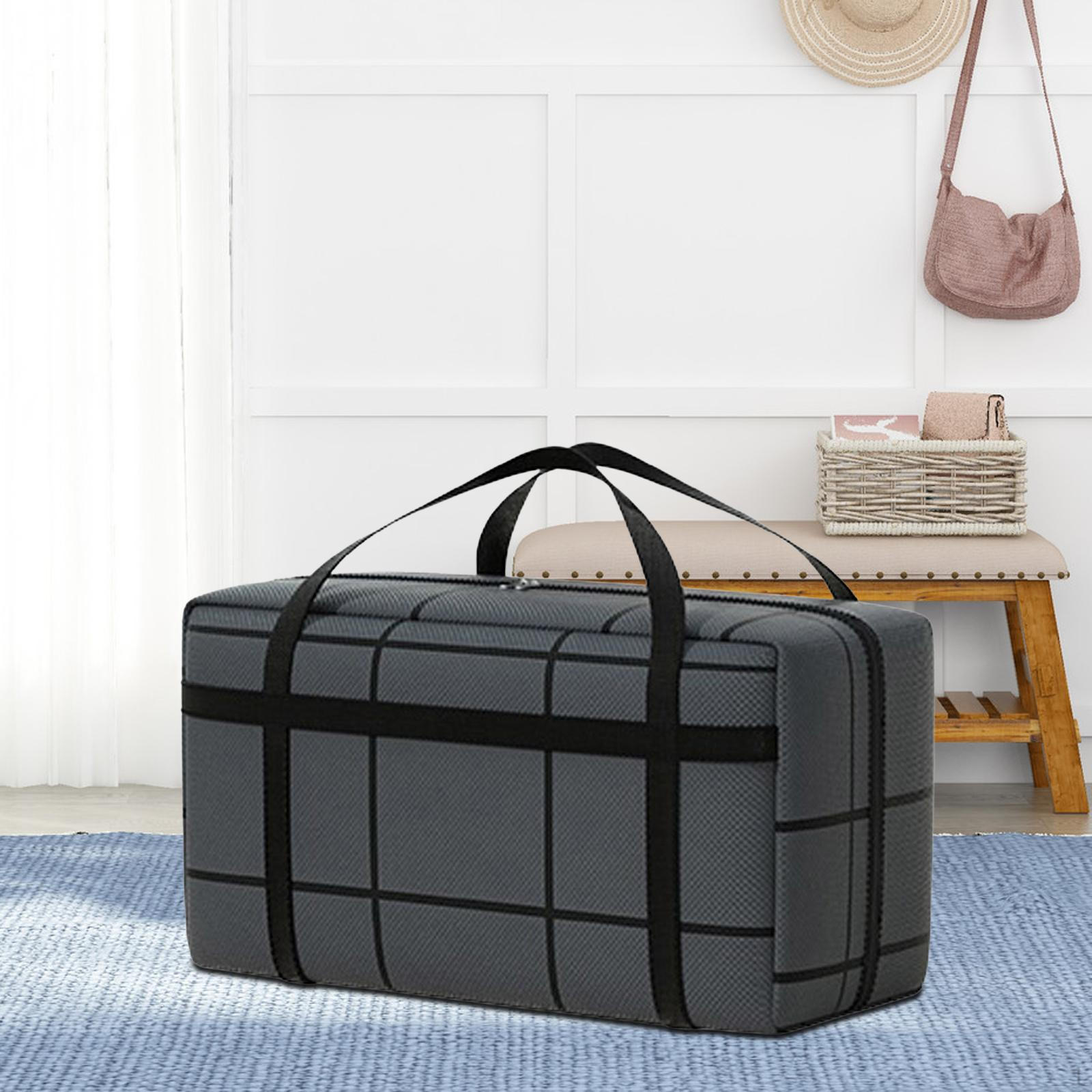 

Сумка-органайзер для хранения одежды, прочный контейнер с ручками, складное одеяло 180L