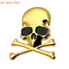 Y4UA Unique Skull & Crossbones Skull Metal Decals Metal Emblems Car Accessories