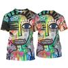 3D Printed Face Graphic T-Shirts  Personalized Abstract Fashion Casual Loose Round Neck Men's and Women's Unisex T-shirts
