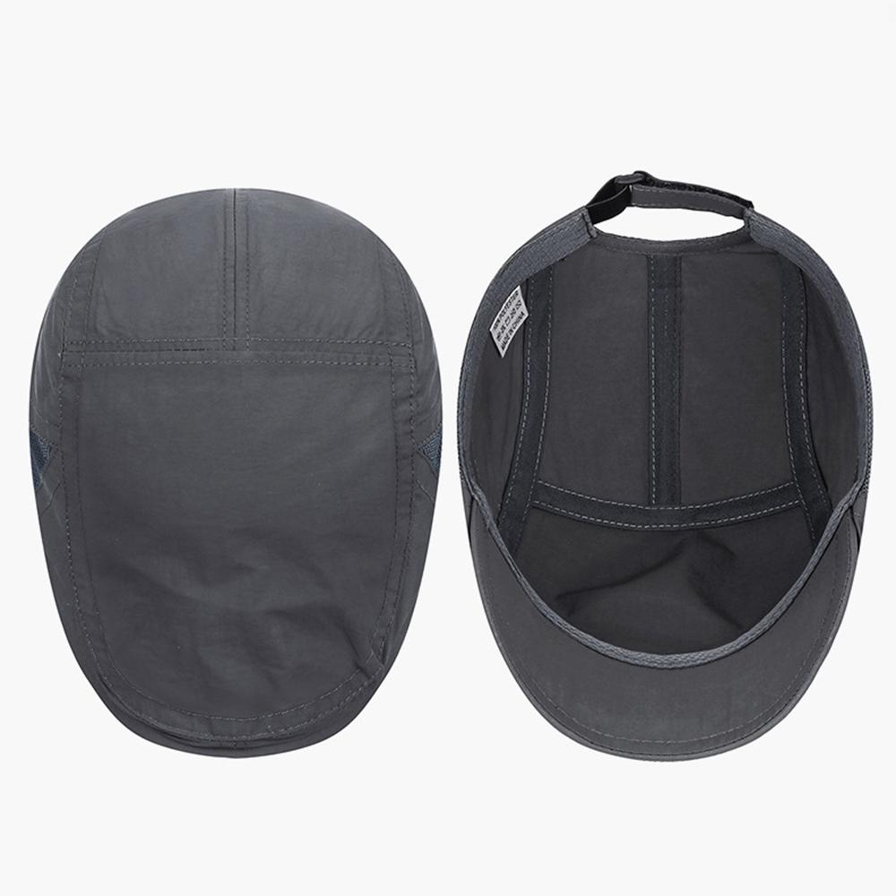 Quick Dry Mesh Flat Cap Men'S Breathable Adjustable Newsboy Hat Lightweight Summer Peaked Beret Men Women Sun Shade Beret Hats