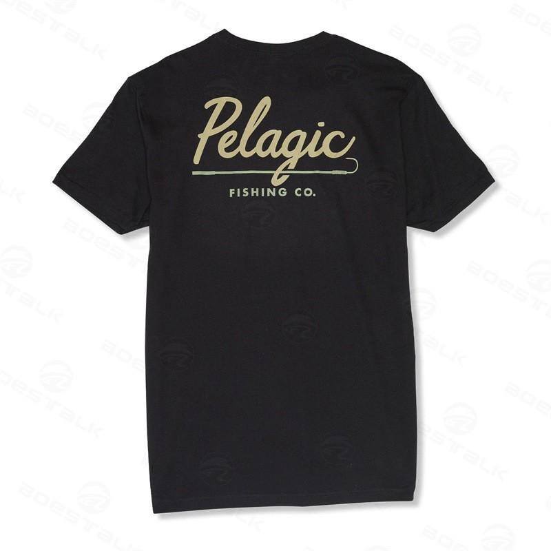 

Men s Pelagic Fishing Clothes T-shirt Outdoor Sunscreen Quick-drying Ice Silk Feeling Short-sleeved Round-shirt L