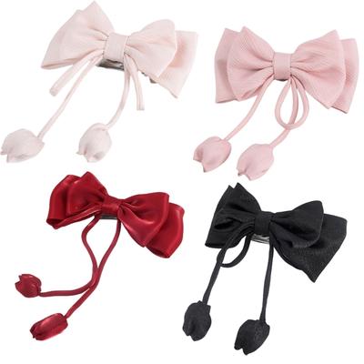 2 Pezzi Eleganti Fermacappio a Fiocco di Rosa Clip per Tende Fermaluce per Finestre Accessori Decorativi per Matrimoni