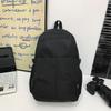 Men's Outdoor Backpack Solid Color Women Large Capacity Backpack Student School Bag