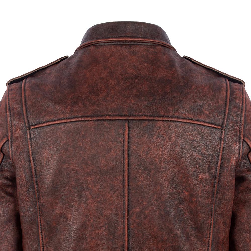 M65 Hunting Vintage Red Brown Genuine Leather Jacket Men Soft Real Cowhide Black Winter Coat Biker Jacket