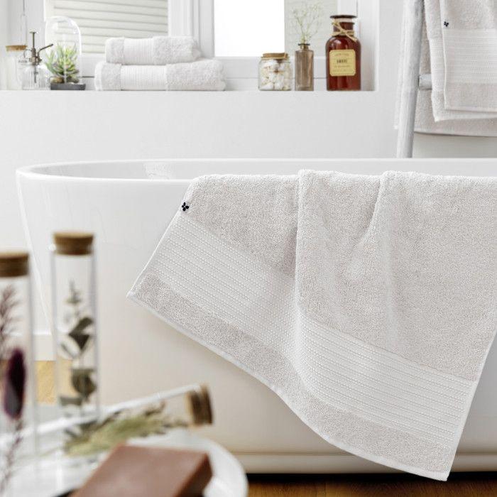 Drap de douche "Garance" 70 x 130 cm / 100% Coton Bio / 600 gr/m² l'Effet Papillon - Garance Chantilly - Drap de douche 70 x 130 cm