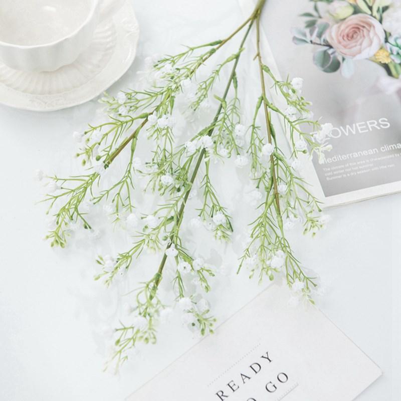 Purple Gypsophila Artificial Flowers For Wedding Home Decor DIY Bridal Bouquet Indoor Outdoor Christmas Craft Wreath Accessories