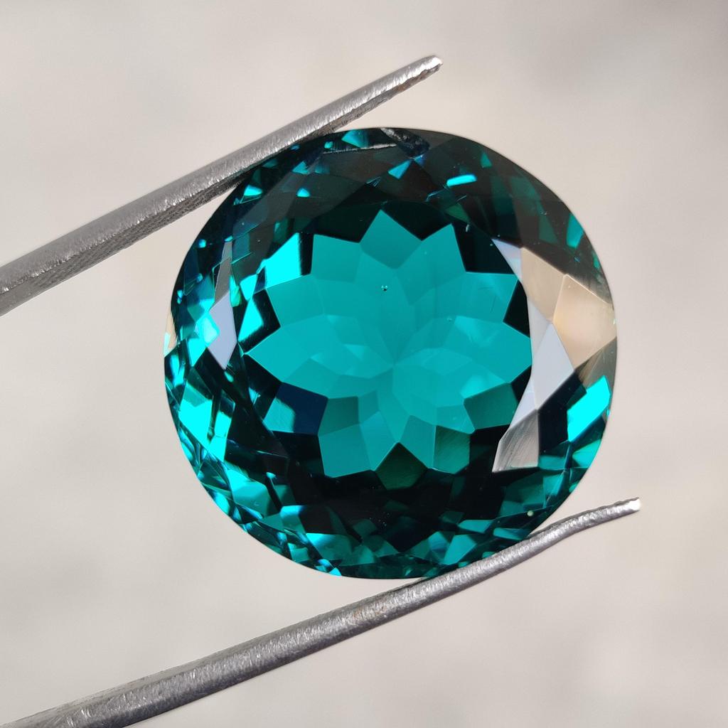 21 MM Round Natural Cut Glass Stone, Loose Stone, 38.65 Carat Size Round Stone.