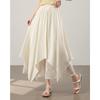 TERRE BLEUE Lace Patchwork A-Line Midi Skirt