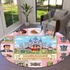 Crayon Shinchan Round Area Rug Carpet Rug For Living Room Bedroom Sofa Playroom Decor Nonslip Floor Mat