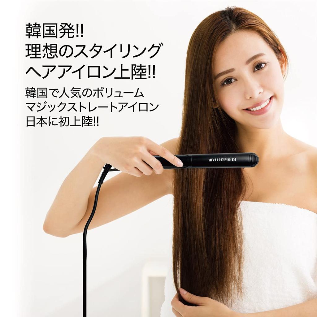 Jiang BUSKER HAIR Volume Magic Straightener, Hair Iron, Curl Tips, Korean Cosmetics, Korean Beauty Salon, Stylish, 3x30x6cm