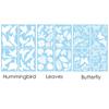 24pcs/set Gift Anti-Collision Decal Leaves Pattern Static Stickers Window Stickers Glass Decals Window Clings