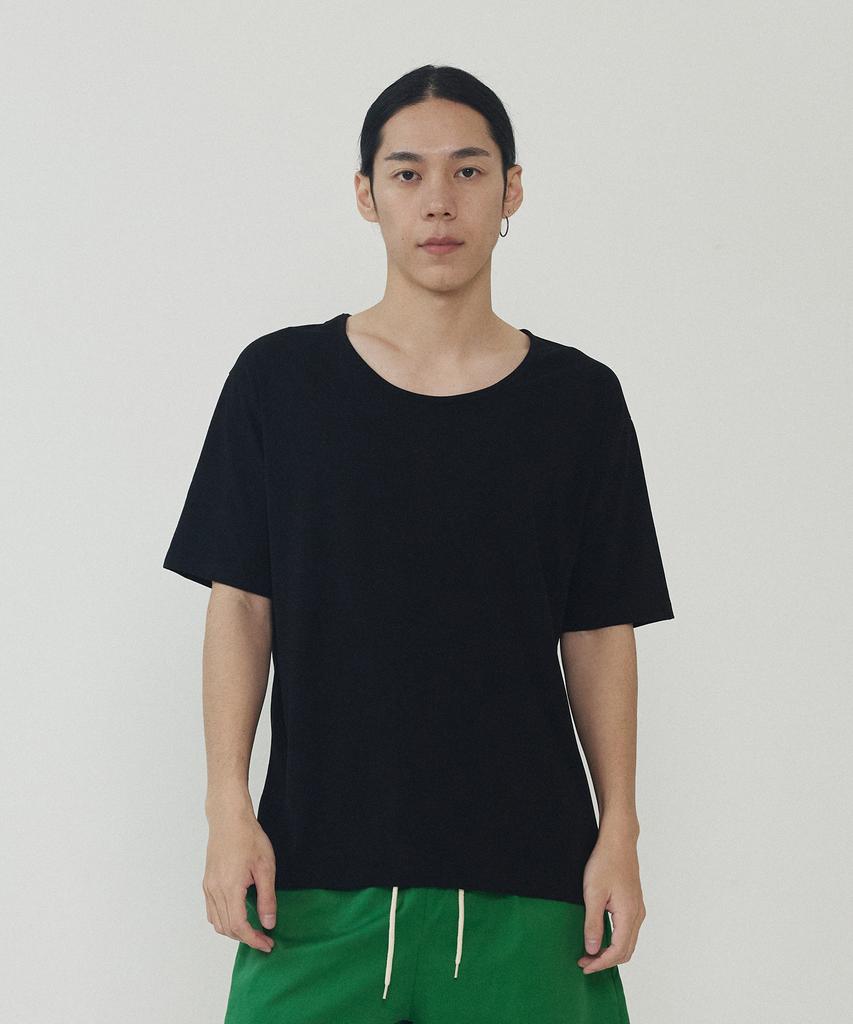 ANALOG MOOD Crew Neck Short Sleeve T-Shirt (Black)