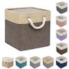 Pet Dog Toy Storage Basket Dog Canvas Box Foldable Pet Toys Linen Storage Box Bins Toys Organizer Storage Dog Accessories