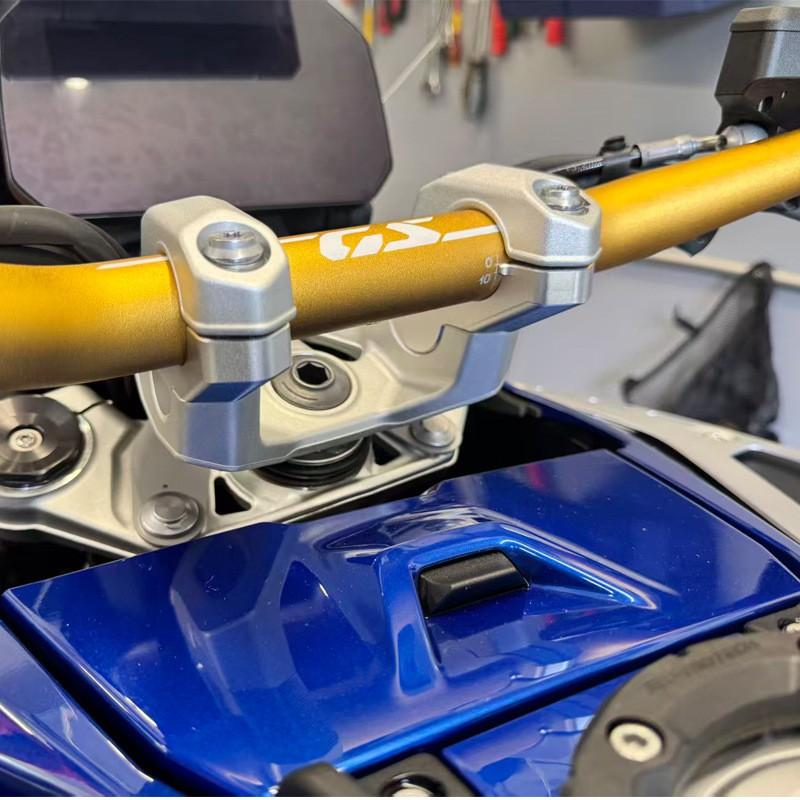 Aluminum Handlebar Riser Kit BMW R1300GS Motorcycle Height Adjustable Stem Extension Upright Riding Position