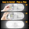 20pcs Universal Car Interior trument Lamp Atmosphere Light Reading Lamp T10/921/194 24 SMD LED Bulbs Car Lights Accessories