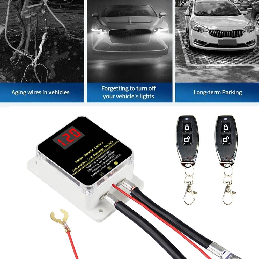 Remote Car Battery Disconnect Switch 12V 1500A Protector with LED Display Battery Drain Prevention for Ford Chevrolet GMC Dodge