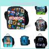 Trendy Roblox Lunch Bag For Students And Office Workers Oxford Cloth Shoulder Bag