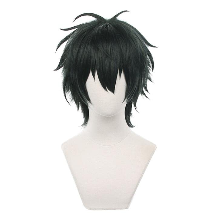 

LVMEY Косплей персонажа для Комикета, Культурной школы и включает парик, парик, короткий черно-зеленый, термостойкий, маскировка, костюм, мероприятия, Хэллоуин,