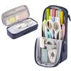 Double-layer Pen Storage Bag Simple Student Stationary Boxes Folding Pencil Case  Children