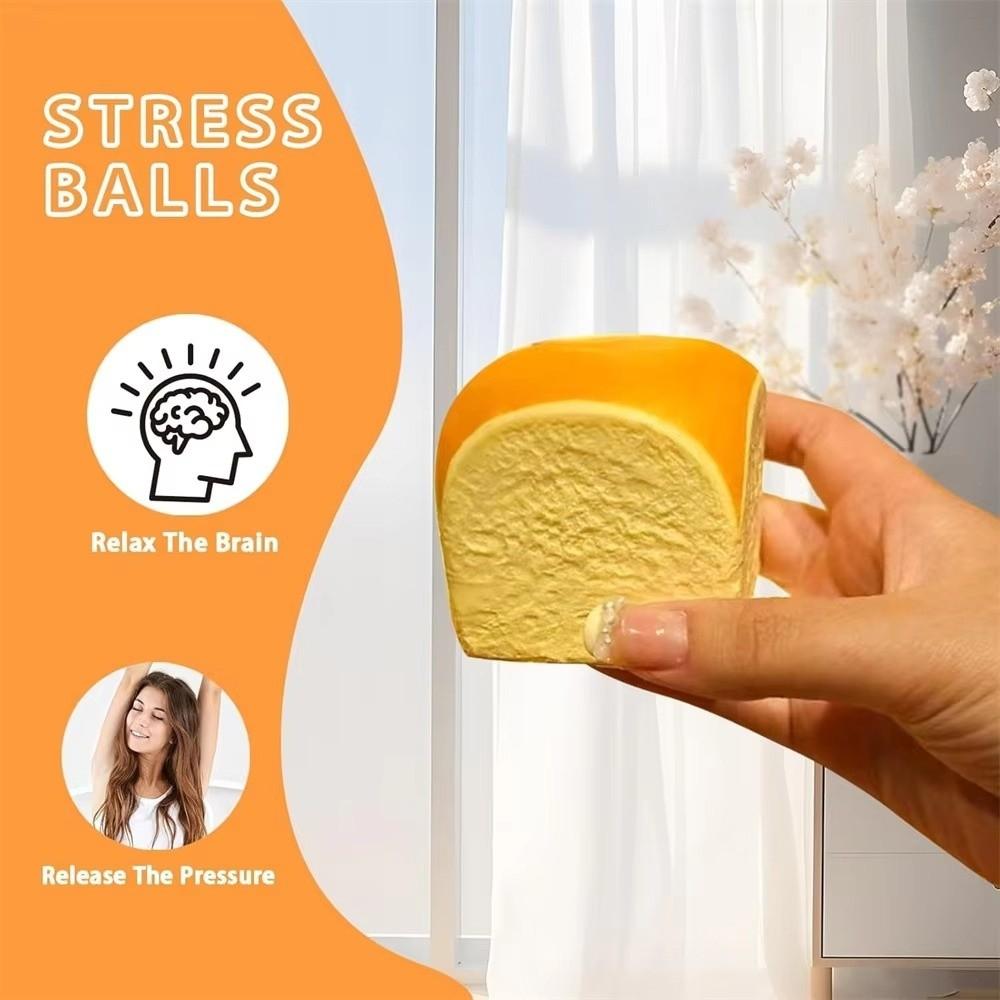 Soft Hawaiian Bread Squeeze Toy Stress Relief Calming Squishes Fidget Pinch Le Squishy Fluffy Toy Home