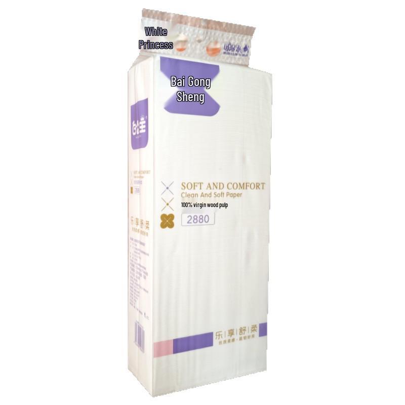 White Princess Wall-Mounted Facial Tissue - 2280 Sheets, Cloud Soft, Skin-Friendly and Hygienic